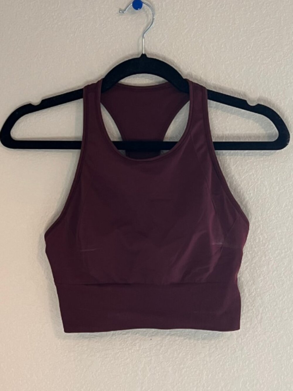 Lululemon Burgundy Racerback Longline Sports Bra Size 6